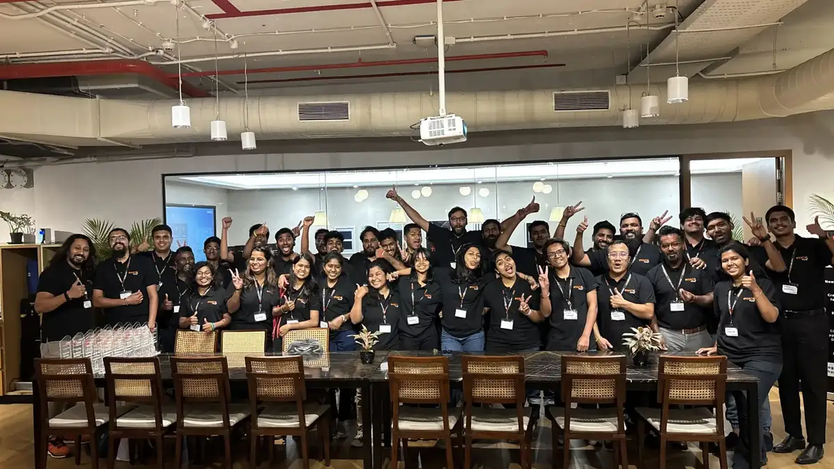 #HACK India participants and organisers gathered after a hackathon
